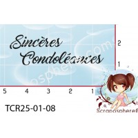 TAMPON SINCERES CONDOLEANCES REEDITION 2025 {attributes}