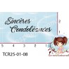 TAMPON SINCERES CONDOLEANCES REEDITION 2025 {attributes}