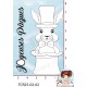 2 TAMPONS MARTIN LE LAPIN MAGICIEN PAQUES par l'Atelier de Caroline {attributes}