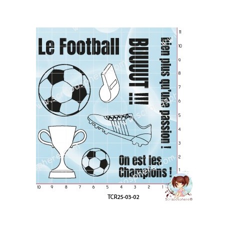 9 TAMPONS FOOTBALL par l'Atelier de Caroline {attributes}