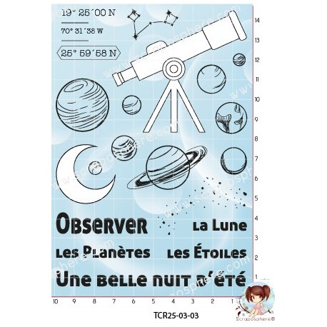 19 TAMPONS UNE BELLE NUIT D'ETE par l'Atelier de Caroline {attributes}