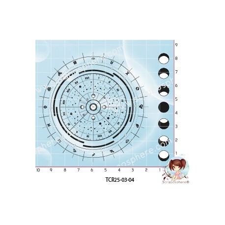 2 TAMPONS DE FOND ROUE ASTRONOMIE par l'Atelier de Caroline {attributes}