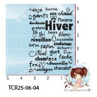 TAMPON NUAGE MOTS HIVER par l'Atelier de Caroline - REEDITION 2025 {attributes}