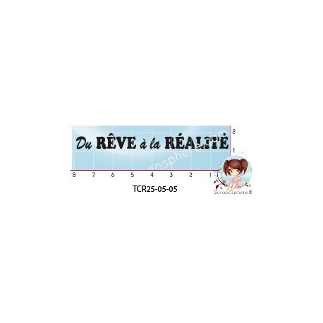 TAMPON DU REVE A LA REALITE par l'Atelier de Caroline {attributes}