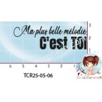TAMPON MA PLUS BELLE MELODIE C'EST TOI par l'Atelier de Caroline {attributes}