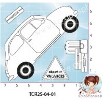 4 TAMPONS DEPART EN VACANCES par l'Atelier de Caroline {attributes}