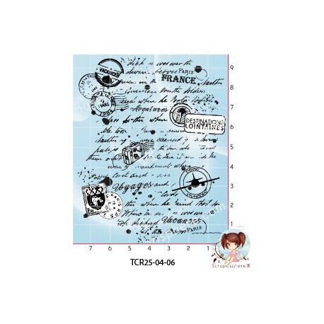 TAMPON DE FOND VOYAGES par l'Atelier de Caroline {attributes}
