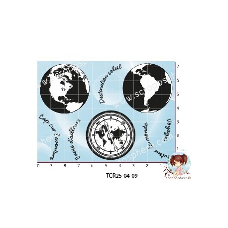 8 TAMPONS AUTOUR DU MONDE par l'Atelier de Caroline {attributes}