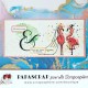 18 TAMPONS FLAMANTS ROSES EN VACANCES par Lily Fairy