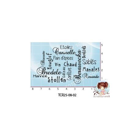 TAMPON TRANSPARENT NUAGE DE MOTS SPECIALITES ALSACIENNES par l'Atelier de Caroline {attributes}