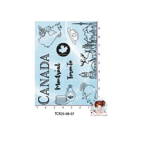 9 TAMPONS TRANSPARENTS CANADA par l'Atelier de Caroline {attributes}