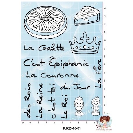 14 TAMPONS TRANSPARENTS L'EPIPHANIE par l'Atelier de Caroline {attributes}