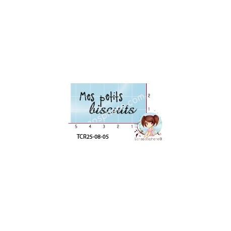 TAMPON TRANSPARENT MES PETITS BISCUITS par l'Atelier de Caroline {attributes}