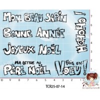 6 TAMPONS TRANSPARENTS SENTIMENTS FETES DE FIN D'ANNEE - REEDITION 2025 {attributes}