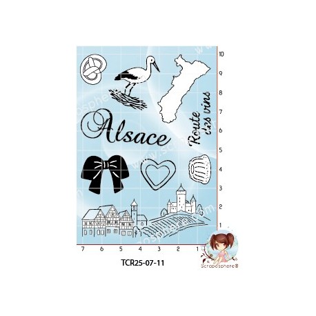 9 TAMPONS TRANSPARENTS ALSACE par l'Atelier de Caroline {attributes}