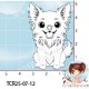 TAMPON TRANSPARENT SCRAPY LE CHIHUAHUA par l'Atelier de Caroline