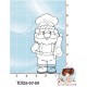 TAMPON TRANSPARENT PERE NOEL GOURMAND par l'Atelier de Caroline {attributes}