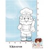 TAMPON TRANSPARENT PERE NOEL GOURMAND par l'Atelier de Caroline