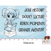 TAMPONS LOLY ADORE LA LECTURE par l'Atelier de Caroline