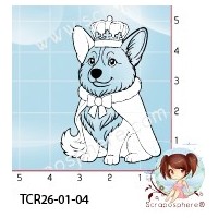 TAMPON CHIEN CORGY ROYAL par l'Atelier de Caroline