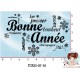 TAMPON TRANSPARENT NUAGE DE MOTS BONNE ANNEE par l'Atelier de Caroline