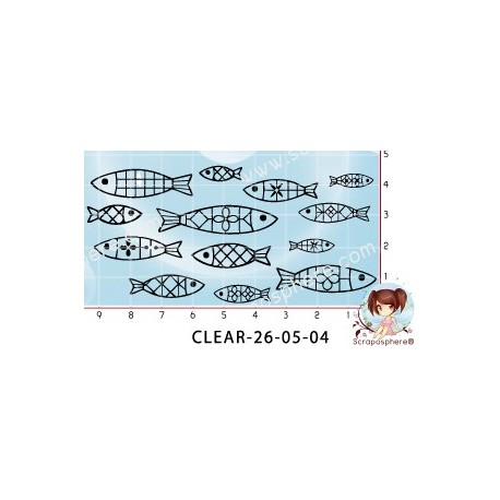 TAMPONS DE FOND POISSONS par l'Atelier de Caroline {attributes}