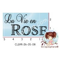 TAMPON LA VIE EN ROSE par l'Atelier de Caroline