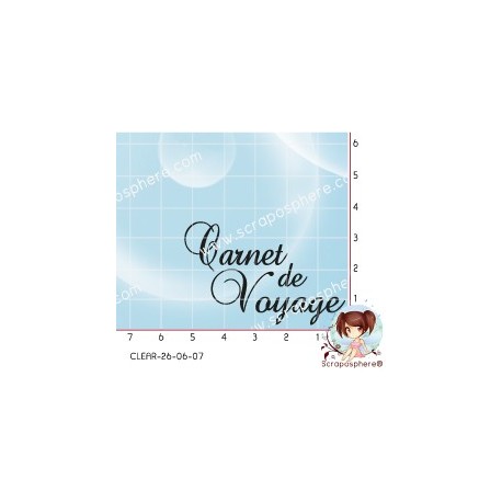 TAMPON CARNET DE VOYAGE par l'Atelier de Caroline - REEDITION 2026 {attributes}