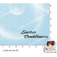TAMPON SINCERES CONDOLEANCES par l'Atelier de Caroline - REEDITION 2026 {attributes}