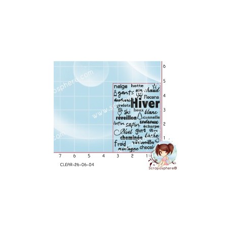 TAMPON NUAGE DE MOTS HIVER par l'Atelier de Caroline - REEDITION 2026 {attributes}
