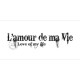 TAMPON L AMOUR DE MA VIE LOVE OF MY LIFE par Sirius